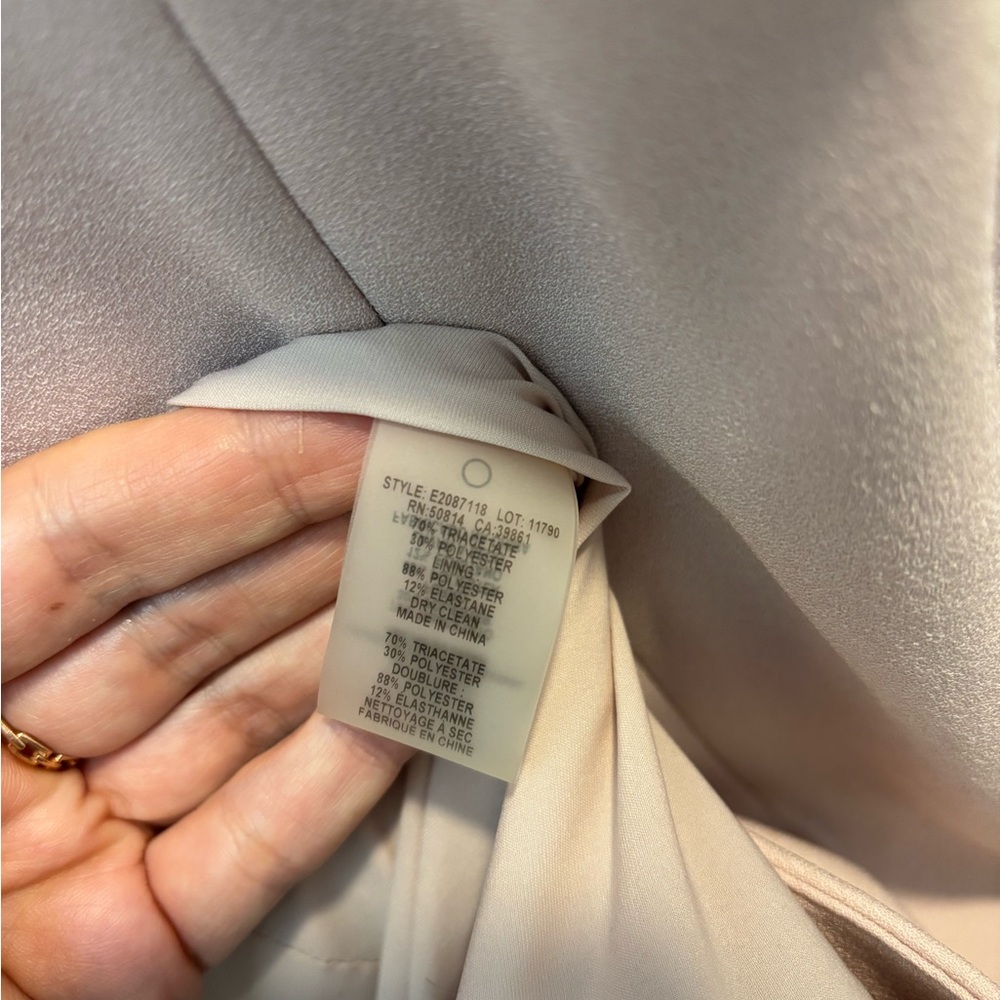 Elie Tahari Blush Pink Ruffle Front Blazer - Picture 5 of 5